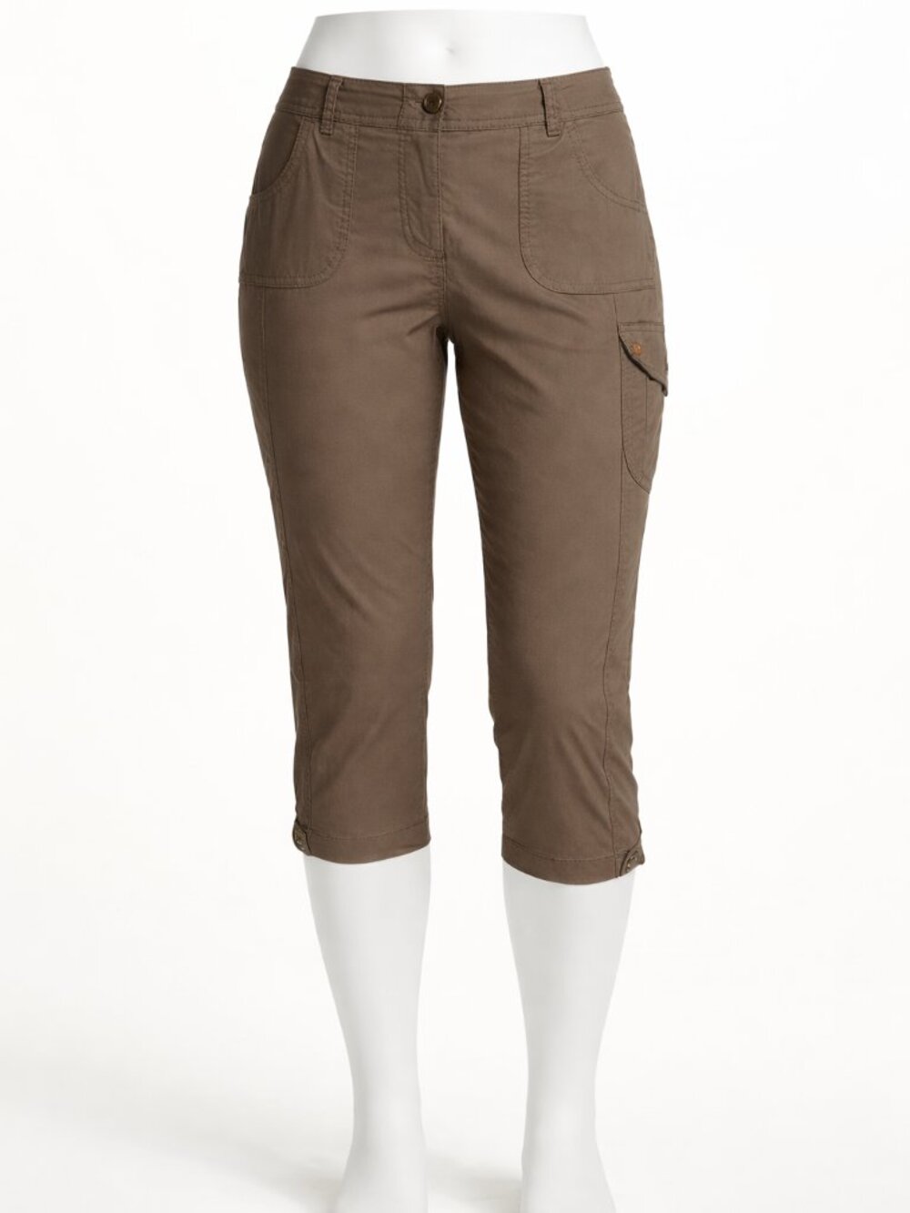 Counterparts Capri Pants Size 10 Brown/Taupe NWT